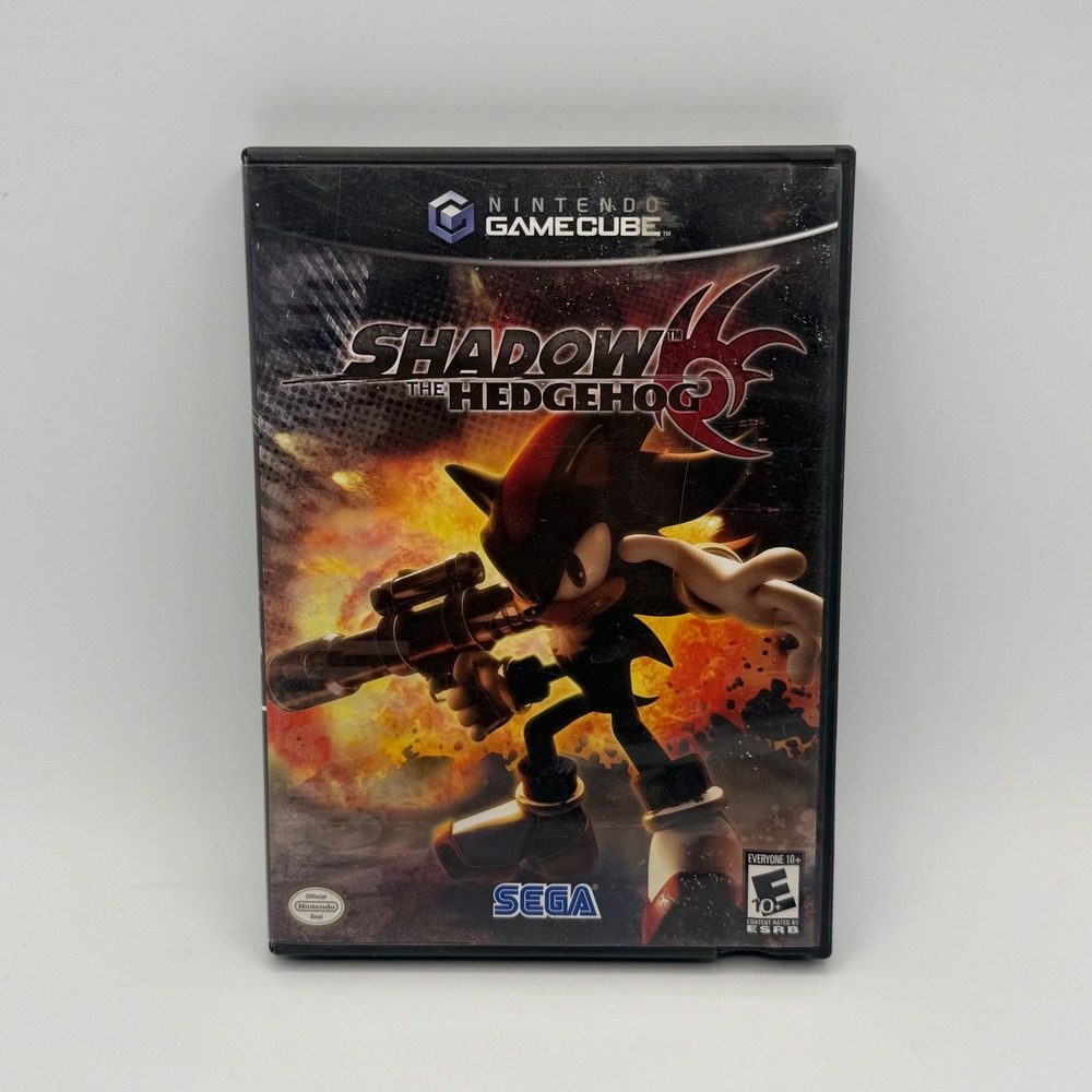 Sega Shadow the Hedgehog GameCube One Size Black Good Action Shooter CIB